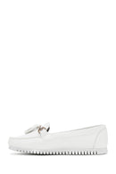 Women's White Tassel Detailed Loafer | Derimod Women's White Tassel Detailed Loafer | Derimod
