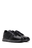 Men's Black Leather Casual Sneaker | Derimod Men's Black Leather Casual Sneaker | Derimod