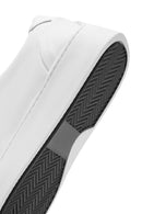 Erkek Beyaz Bağcıklı Deri Sneaker | Derimod Erkek Beyaz Bağcıklı Deri Sneaker | Derimod