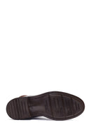 Men's Brown Zippered Leather Casual Boots | Derimod Men's Brown Zippered Leather Casual Boots | Derimod