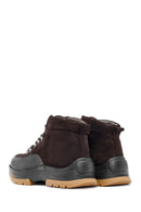 Men's Brown Lace-Up Leather Casual Boots | Derimod Men's Brown Lace-Up Leather Casual Boots | Derimod