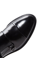 Men's Black Double Buckle Leather Casual Shoes | Derimod Men's Black Double Buckle Leather Casual Shoes | Derimod