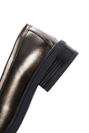 Kadın Altın Deri Casual Loafer | Derimod Kadın Altın Deri Casual Loafer | Derimod