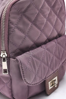 Women's Square Pattern Backpack | Derimod Women's Square Pattern Backpack | Derimod