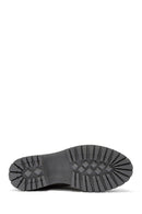 Women's Gray Suede Leather Boots | Derimod Women's Gray Suede Leather Boots | Derimod