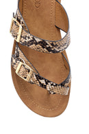 Women's Snakeskin Patterned Slippers | Derimod Women's Snakeskin Patterned Slippers | Derimod