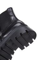 Women's Black Leather Thick Soled Chelsea Boots | Derimod Women's Black Leather Thick Soled Chelsea Boots | Derimod