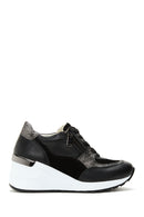 Women's Leather High Sole Sneaker | Derimod Women's Leather High Sole Sneaker | Derimod