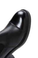 Women's Black Leather Heeled Chelsea Boots | Derimod Women's Black Leather Heeled Chelsea Boots | Derimod