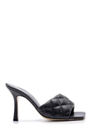Women's Leather Heeled Slippers | Derimod Women's Leather Heeled Slippers | Derimod
