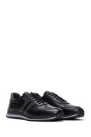 Erkek Siyah Deri Casual Sneaker | Derimod Erkek Siyah Deri Casual Sneaker | Derimod