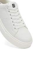 Erkek Beyaz Bağcıklı Sneaker | Derimod Erkek Beyaz Bağcıklı Sneaker | Derimod