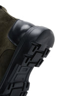 Men's Khaki Suede Leather Casual Boots | Derimod Men's Khaki Suede Leather Casual Boots | Derimod