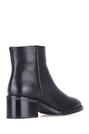 Women's Leather Boots with Stud Detail | Derimod Women's Leather Boots with Stud Detail | Derimod