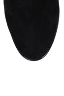 Women's Suede Leather Heeled Boots | Derimod Women's Suede Leather Heeled Boots | Derimod