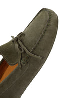 Erkek Haki Süet Deri Casual Loafer | Derimod Erkek Haki Süet Deri Casual Loafer | Derimod