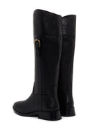 Geox Women's Black Tormalina Zippered Leather Heeled Boots | Derimod Geox Women's Black Tormalina Zippered Leather Heeled Boots | Derimod