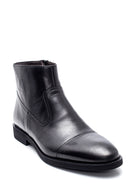 Men's Leather Zippered Classic Boots | Derimod Men's Leather Zippered Classic Boots | Derimod