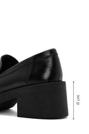 Kadın Siyah Kalın Topuklu Deri Maskülen Loafer | Derimod Kadın Siyah Kalın Topuklu Deri Maskülen Loafer | Derimod