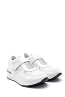 Women's White Leather Comfort Shoes | Derimod Women's White Leather Comfort Shoes | Derimod