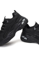 Kadın Siyah Bağcıklı Kalın Tabanlı Sneaker | Derimod Kadın Siyah Bağcıklı Kalın Tabanlı Sneaker | Derimod