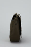 Women's Crossbody Bag with Staple Detail | Derimod Women's Crossbody Bag with Staple Detail | Derimod