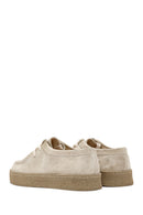 Women's Beige Suede Leather Masculine Shoes | Derimod Women's Beige Suede Leather Masculine Shoes | Derimod