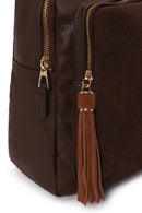Woman Brown Casual Backpack | Derimod Woman Brown Casual Backpack | Derimod