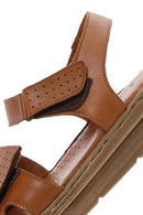 Kadın Taba Deri Comfort Sandalet | Derimod Kadın Taba Deri Comfort Sandalet | Derimod