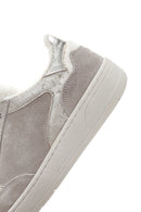 Women's Beige Suede Leather Sneaker | Derimod Women's Beige Suede Leather Sneaker | Derimod