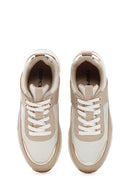 Women's Beige Thick Soled Sneaker | Derimod Women's Beige Thick Soled Sneaker | Derimod