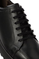 Erkek Siyah bağcıklı Deri Sneaker | Derimod Erkek Siyah bağcıklı Deri Sneaker | Derimod