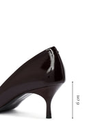 Kadın Bordo İnce Topuklu Deri Stiletto | Derimod Kadın Bordo İnce Topuklu Deri Stiletto | Derimod