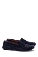Erkek Lacivert Deri Süet Casual Loafer | Derimod Erkek Lacivert Deri Süet Casual Loafer | Derimod