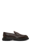 Men's Brown Thick Sole Leather Loafer | Derimod Men's Brown Thick Sole Leather Loafer | Derimod