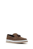 Erkek Vizon Süet Deri Casual Loafer | Derimod Erkek Vizon Süet Deri Casual Loafer | Derimod