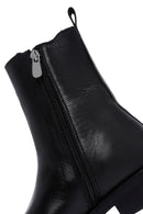 Women's Black Leather Zippered Chelsea Boots | Derimod Women's Black Leather Zippered Chelsea Boots | Derimod