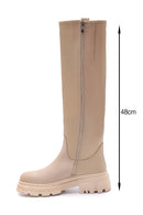 Women's Leather Zippered Boots | Derimod Women's Leather Zippered Boots | Derimod
