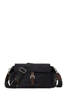 Woman Black Fabric Crossbody Bag | Derimod Woman Black Fabric Crossbody Bag | Derimod