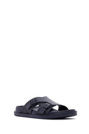 Men's Navy Blue Slippers | Derimod Men's Navy Blue Slippers | Derimod