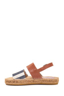 Women's Navy Blue Straw Sole Espadrille | Derimod Women's Navy Blue Straw Sole Espadrille | Derimod