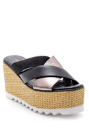 Women's Wedge Heel Slippers | Derimod Women's Wedge Heel Slippers | Derimod