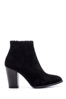 Women's Suede Heeled Boots | Derimod Women's Suede Heeled Boots | Derimod