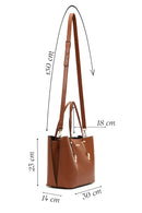 Women's Tan Classic Shoulder Bag | Derimod Women's Tan Classic Shoulder Bag | Derimod