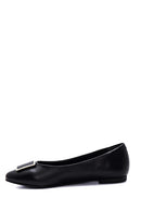 Women's Black Buckle Classic Ballet Ballet | Derimod Women's Black Buckle Classic Ballet Ballet | Derimod
