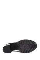Kadın Siyah Kalın Topuklu Deri Maskülen Loafer | Derimod Kadın Siyah Kalın Topuklu Deri Maskülen Loafer | Derimod
