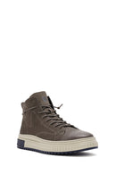 Male Mink Zip Closure Nubuck Leather Sport Boots | Derimod Male Mink Zip Closure Nubuck Leather Sport Boots | Derimod