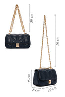 Women's Navy Blue Long Strap Crossbody Bag | Derimod Women's Navy Blue Long Strap Crossbody Bag | Derimod
