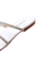 Women's Silver Stone Derimod X Whenever Company Flat Slippers | Derimod Women's Silver Stone Derimod X Whenever Company Flat Slippers | Derimod