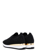 Derimod Zero Women's Black Thick Soled Stone Sneaker | Derimod Derimod Zero Women's Black Thick Soled Stone Sneaker | Derimod